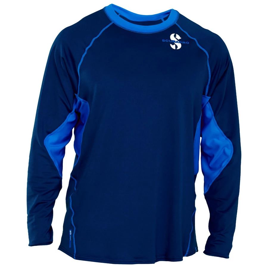 Lycra CHANNEL FLOW SCUBAPRO 50 UPF Manches Longues Homme - Protection Solaire pour Plongée