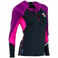 Combinaison de Plongée Lycra CHANNEL FLOW SCUBAPRO JEWEL ZIP Manches Longues pour Femme - Protection Solaire