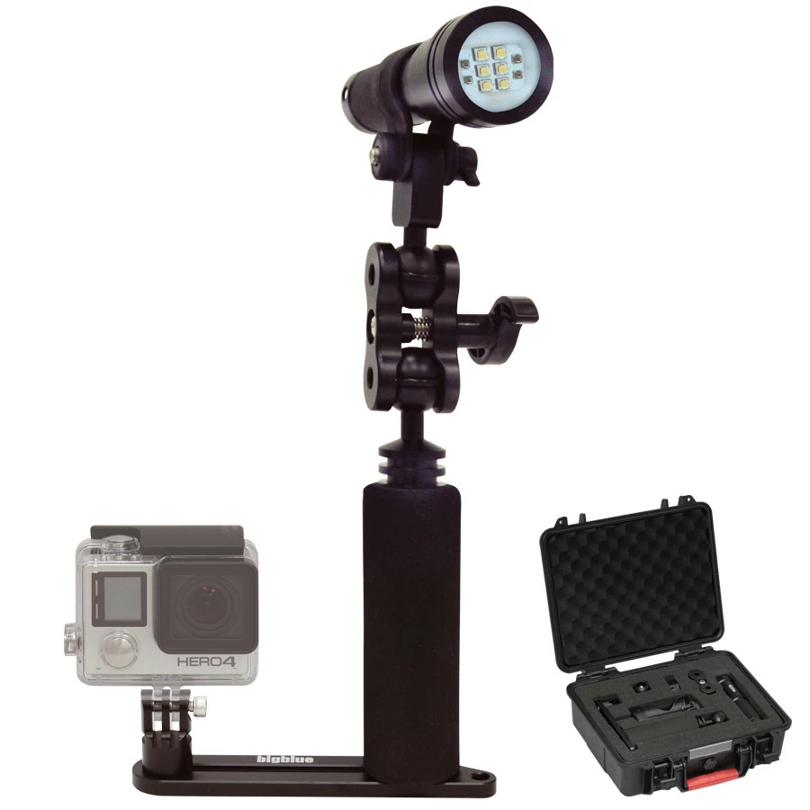 Phare AL2600WP II Black Molly V BIGBLUE + Valise + Platine - Lampe de Plongée Professionnelle