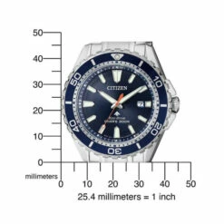 Montre CITIZEN Promaster Marine BN0191-80L - Montre de Plongée Étanche avec Bracelet en Acier Inoxydable