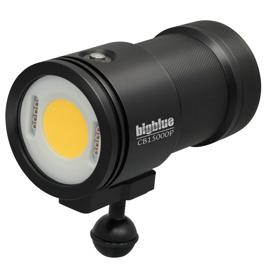 Phare CB15000P BIGBLUE - Lampe de Plongée Puissante pour Photo et Vidéo Sous-Marine