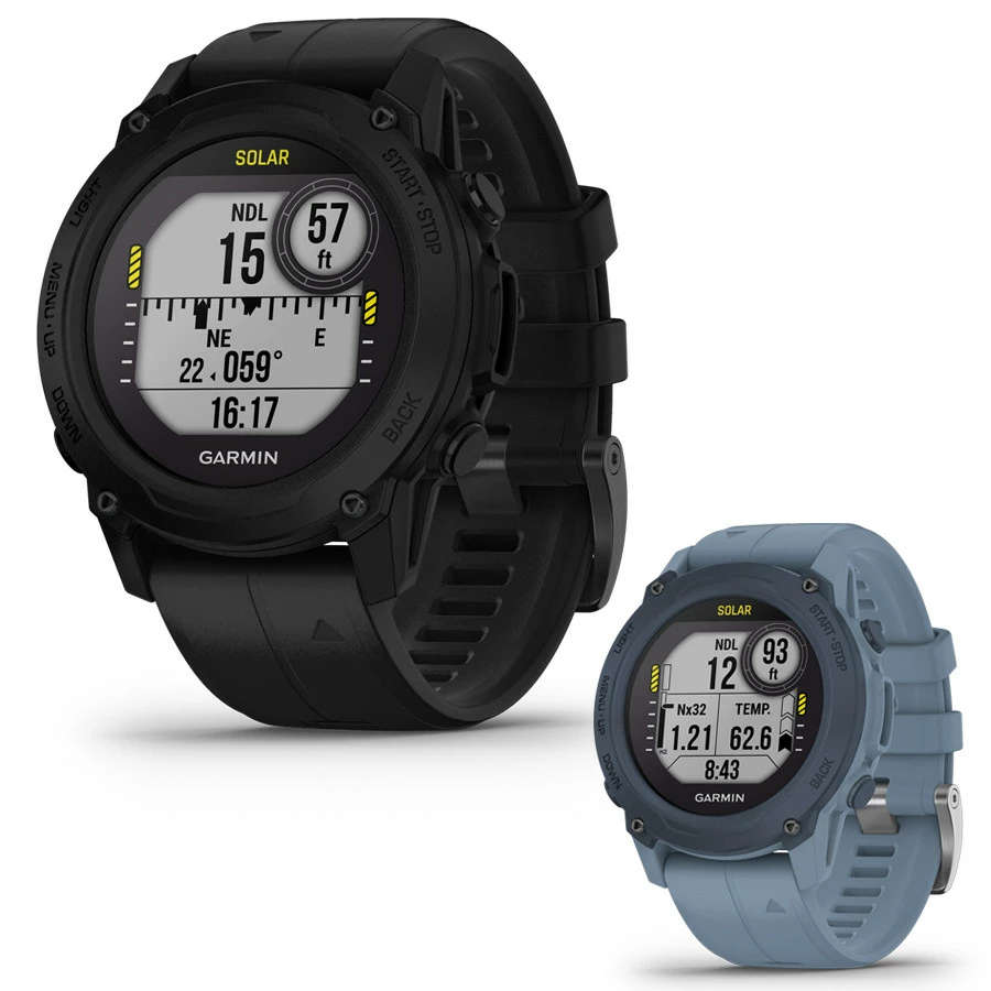 Ordinateur de Plongée Garmin Descent G1 Solar - Montre GPS Multisport avec Affichage Solaire