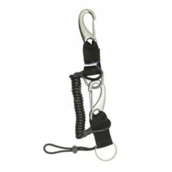 Dragonne à Ressort 3 Pièces (2 Mousqueton Vela + Anneau Inox) ACCE00363 - Accessoires de Plongée