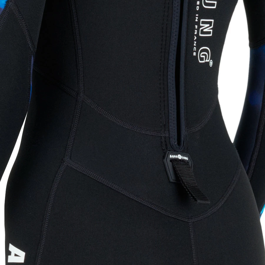 Combinaison HYDROFLEX AQUALUNG 3mm Dame Bleu - Combinaison de Plongée Élégante et Confortable – Image 2
