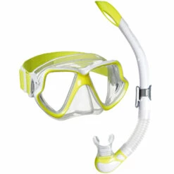 Kit WAHOO NEON MARES Jaune - Palmes, Masque et Tuba pour Plongée