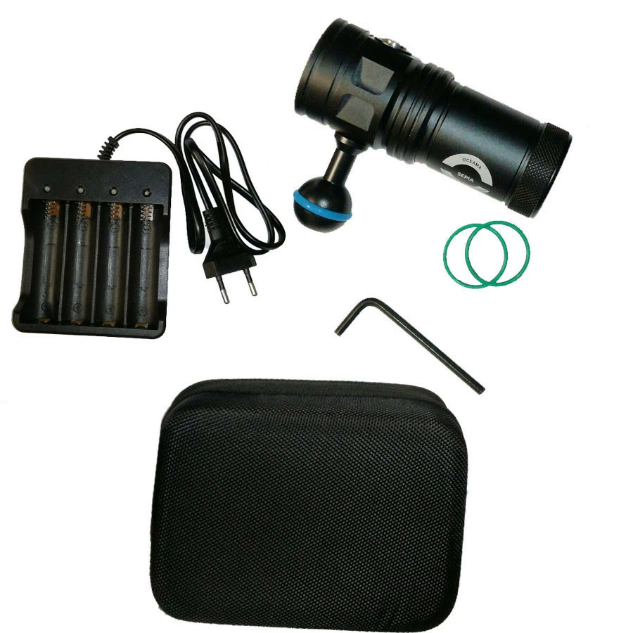 Lampe Phare SQUID VIDEO OCEAMA 5600 Lumens - Lampe de Plongée Puissante pour Photo et Vidéo Sous-Marine – Image 4