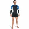Lycra RASH GUARD MARES UPF 80+ Manches Longues Homme Bleu - Protection Solaire pour Plongée