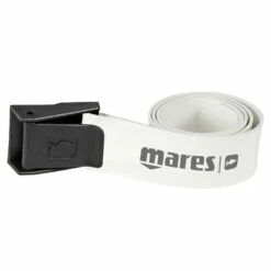 Ceinture MARSEILLAISE MARES Blanche Boucle Nylon - Ceinture de Plongée Réglable et Résistante