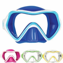 Masque COMET MARES Enfant - Masque de Plongée pour Enfants, Confortable et Léger