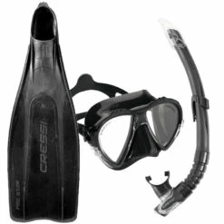 Pack PRO STAR BAG CRESSISUB - Masque, Palmes et Tuba de Plongée - Équipement Complet pour Plongeurs
