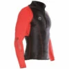 Combinaison de Plongée Lycra PERFORMANCE SHARKSKIN Manches Longues Rouge Homme - Protection Solaire et Confort Optimal