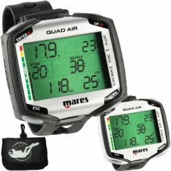 Ordinateur de Plongée QUAD AIR MARES avec Pochon OFFERT - Équipement de Plongée Haut de Gamme