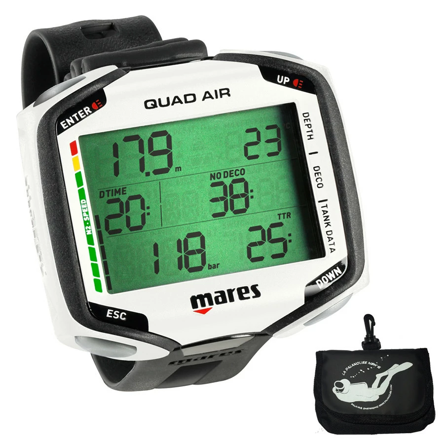 Ordinateur de Plongée QUAD AIR MARES avec Pochon OFFERT - Équipement de Plongée Haut de Gamme – Image 2