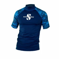 Lycra RASH GUARD AEGEAN SCUBAPRO UPF 50 - Manches Courtes Homme - Protection Solaire Plongée