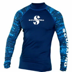 Lycra RASH GUARD AEGEAN SCUBAPRO UPF 50 Manches Longues Homme - Protection Solaire pour Plongée