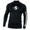 Lycra RASH GUARD NOIR SCUBAPRO UPF 50 Manches Longues Homme - Protection Solaire pour Plongée