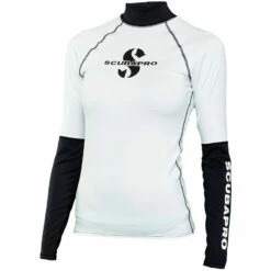 Lycra RASH GUARD SHELL SCUBAPRO UPF 50 Manches Longues Dame - Protection Solaire pour Plongée