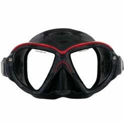 Masque de Plongée REVEAL ULTRAFIT AQUALUNG Noir Rouge - Confort Ultime et Vision Large