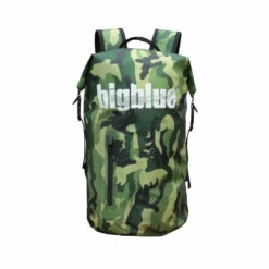Sac Etanche BIGBLUE Camo Vert - Sac de Plongée Imperméable pour Smartphones et Accessoires
