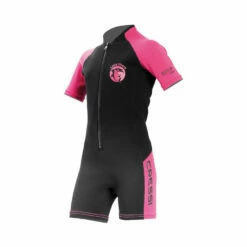 Shorty LITTLE SHARK CRESSI 2mm Enfant Rose - Combinaison Néoprène pour Enfants