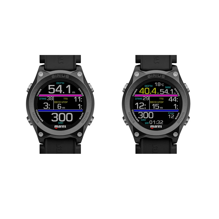 Ordinateur de Plongée SIRIUS MARES Noir - Technologie Avancée pour Plongeurs – Image 4