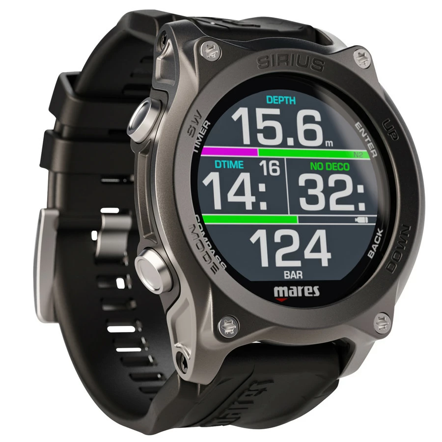 Ordinateur de Plongée SIRIUS MARES Noir - Technologie Avancée pour Plongeurs