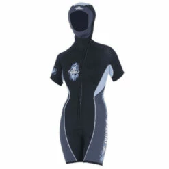 BEUCHAT Surveste FOCEA SPORT 5mm Dame Shorty à Cagoule - Combinaison de Plongée pour Femme