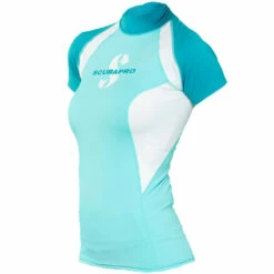 Combinaison de Plongée Lycra T FLEX CARBBEAN SCUBAPRO UPF 80 Manches Courtes pour Femme - Protection Solaire Optimale