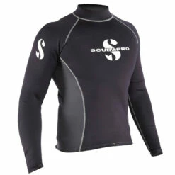 Top RASH GUARD EVERFLEX SCUBAPRO Manches Longues Homme - Combinaison de Plongée Haut de Gamme