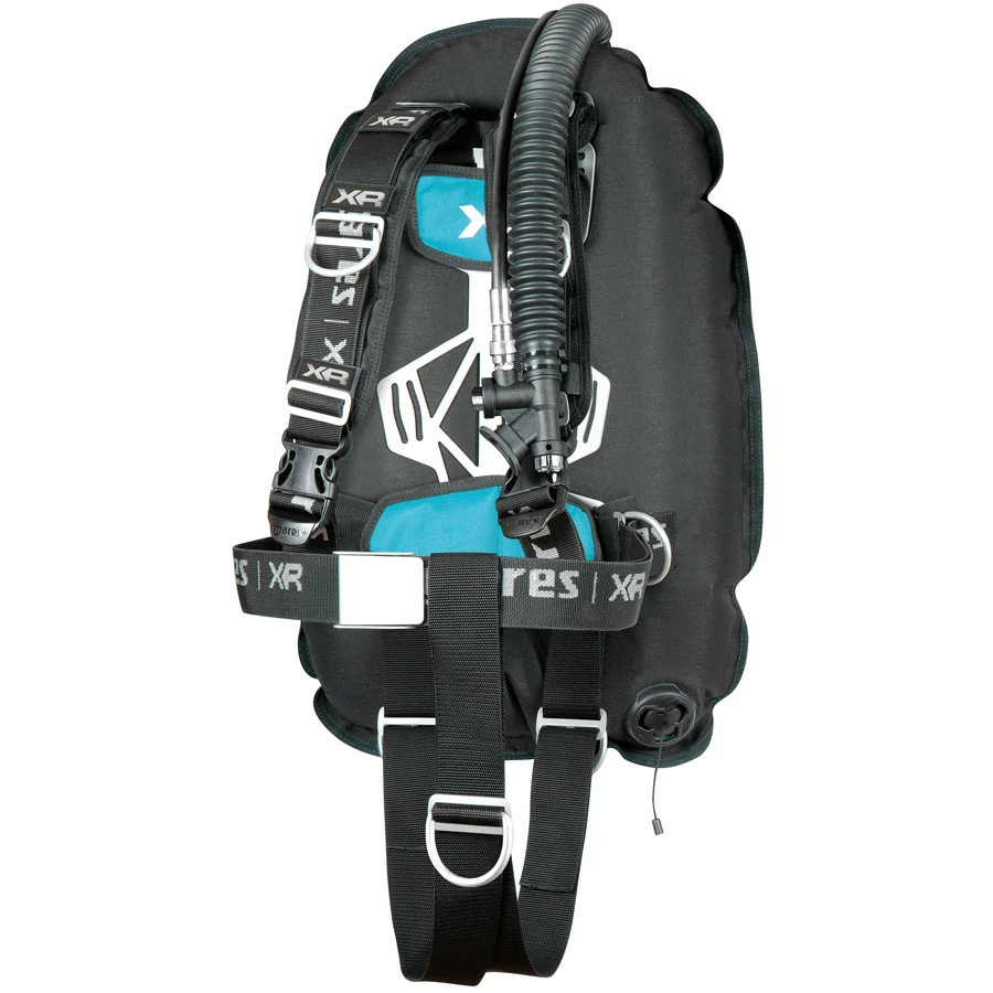 Mares Harnais XR-REC TRIM SINGLE BACKMOUNT SET Bleu - Gilet Stabilisateur de Plongée