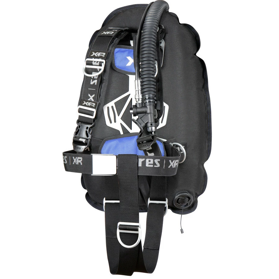 Mares Harnais XR-REC TRIM SINGLE BACKMOUNT SET Bleu - Gilet Stabilisateur de Plongée – Image 2